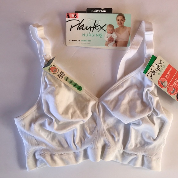 Playtex Other - Playtex nursing bra Large white wirefree seamless